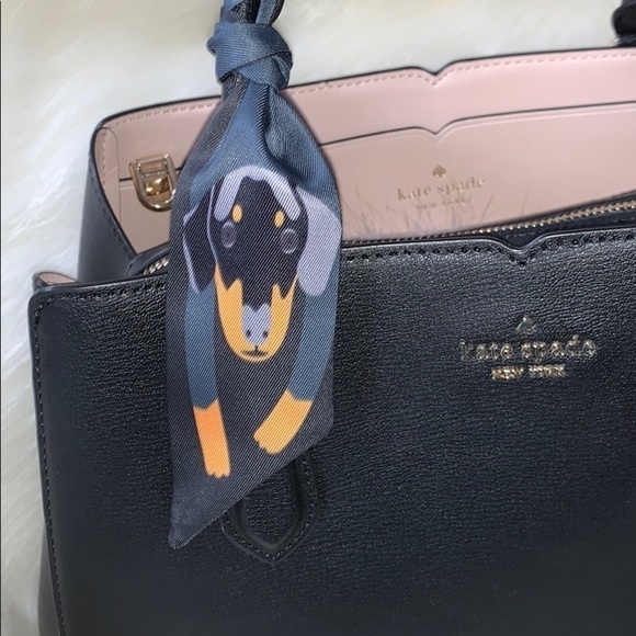 Doxi Dachshund Doberman Scarf Twilly Bandeau Tie - Picture 6 of 7